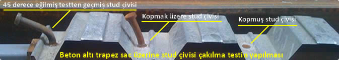 stud civisi kaynak testi